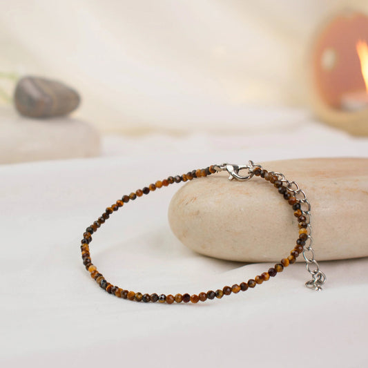 Natural Tiger Eye Anklet | Protection, Confidence & Good Luck

Anklet for Women