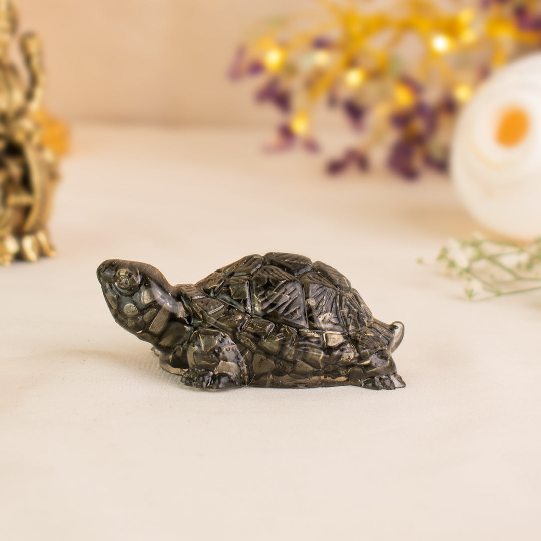 🐢 Pyrite Tortoise for Wealth & Career Growth | Vastu Pyrite  Kachua ✨
