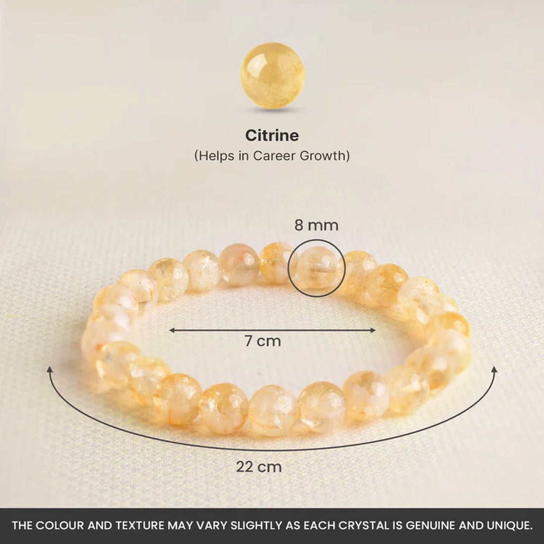 💛 Citrine Bracelet ✨ | Wealth, Success & Happiness Stone