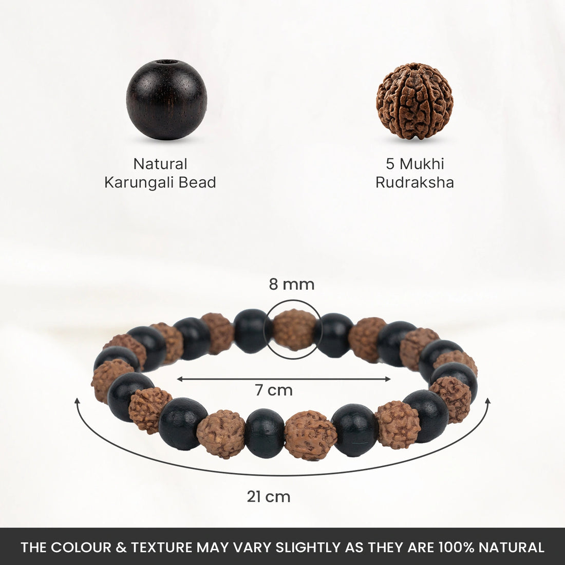 Rudraksha Karungali Bracelet | Protection, Health & Prosperity Combo 🧿✨