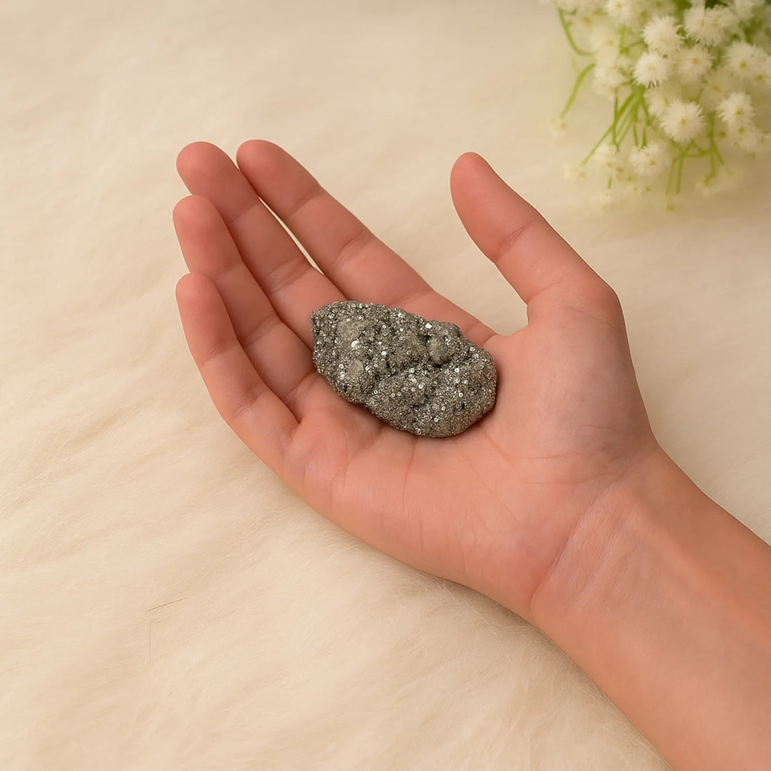 🪙 Maha Lakshmi Siddh Raw Pyrite Stone ✨💰