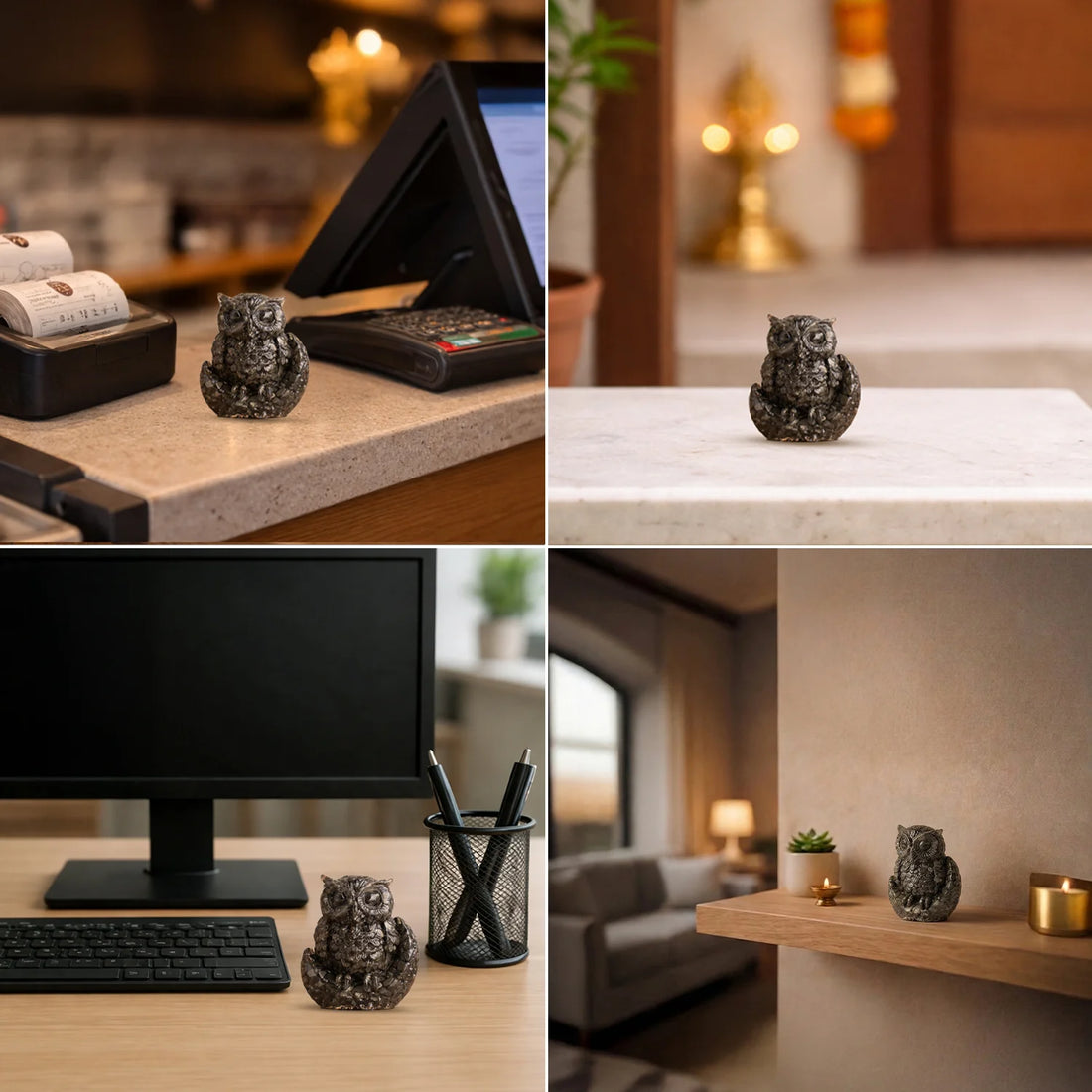 🦉 Natural Pyrite Owl - Money Magnet Crystal
Handcrafted | Attracts Wealth & Success | Protection Stone