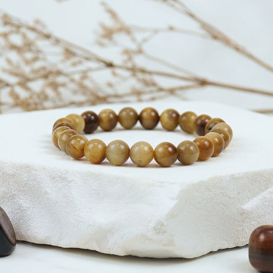 👁️✨ Cat's Eye Stone Beaded Bracelet | Natural Gemstone Protection + Prosperity 🐈👁️