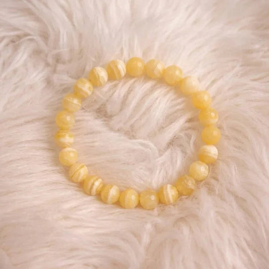 🌟 Yellow Calcite Bracelet 💛 - Confidence & Money Energy