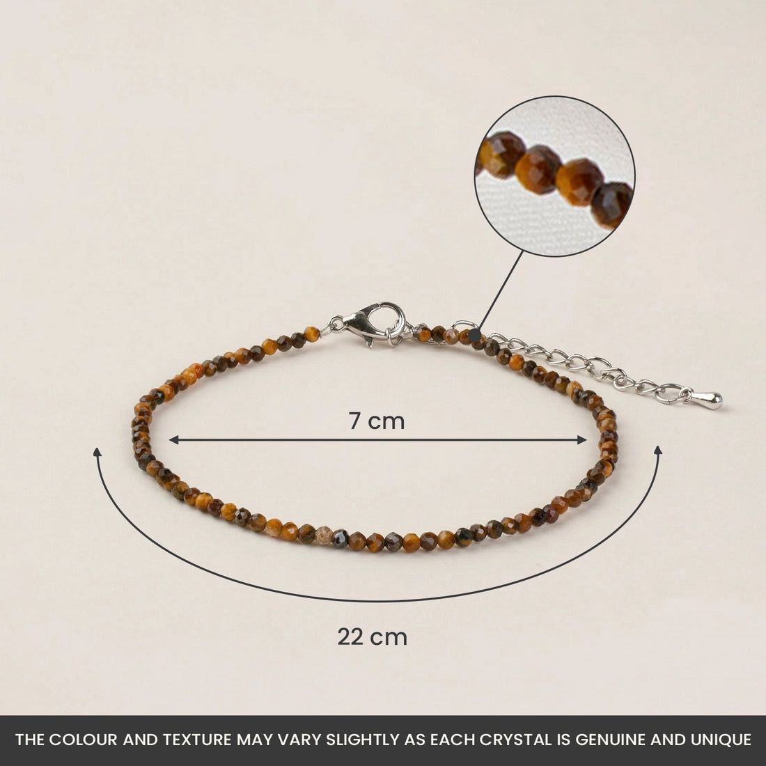 Natural Tiger Eye Anklet | Protection, Confidence & Good Luck

Anklet for Women