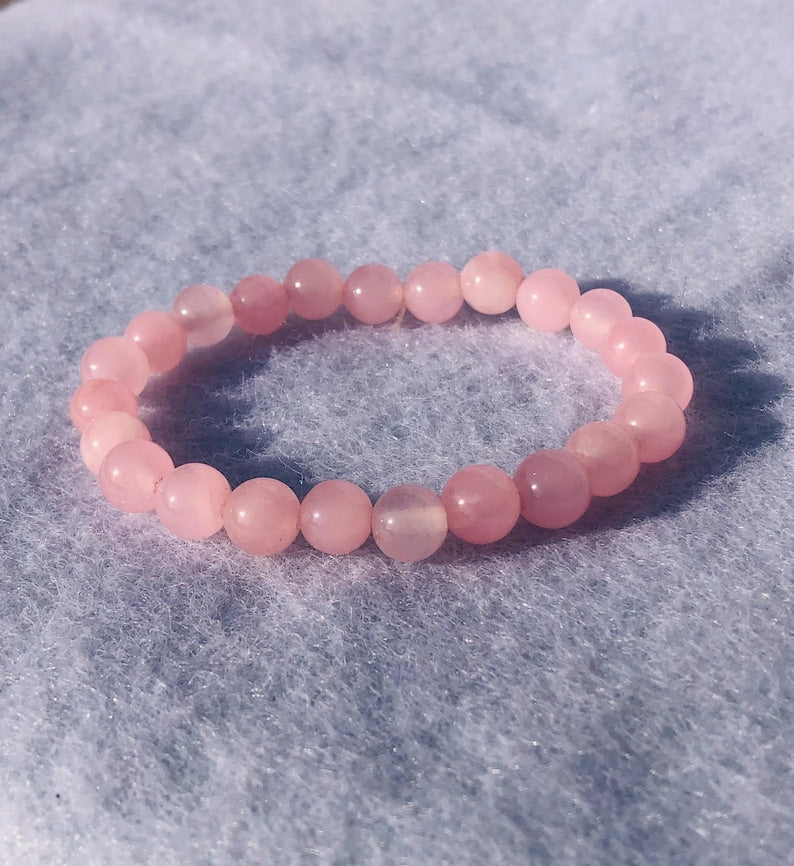 Rose Quartz Bracelet 🩷✨| Love, Healing & Self-Care Crystal Bracelet 🩷🧿