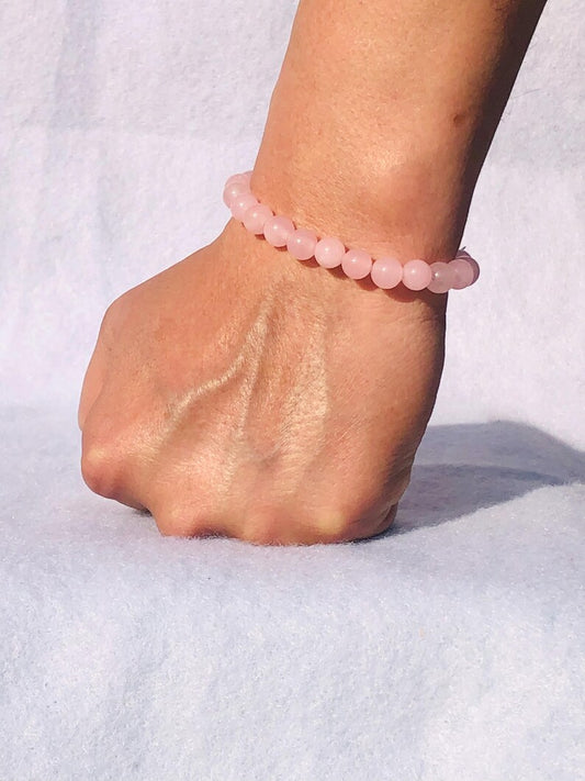 Rose Quartz Bracelet 🩷✨| Love, Healing & Self-Care Crystal Bracelet 🩷🧿