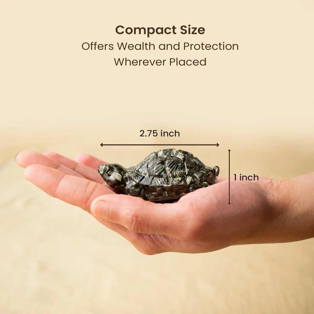 🐢 Pyrite Tortoise for Wealth & Career Growth | Vastu Pyrite  Kachua ✨