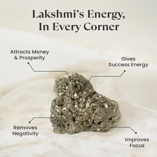 🪙 Maha Lakshmi Siddh Raw Pyrite Stone ✨💰