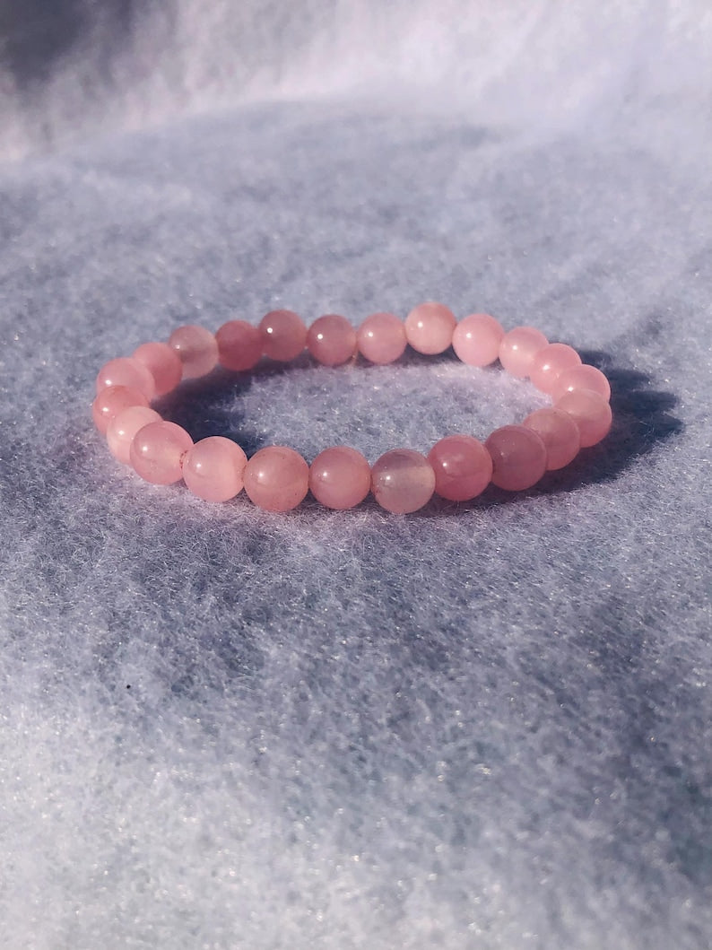 Rose Quartz Bracelet 🩷✨| Love, Healing & Self-Care Crystal Bracelet 🩷🧿