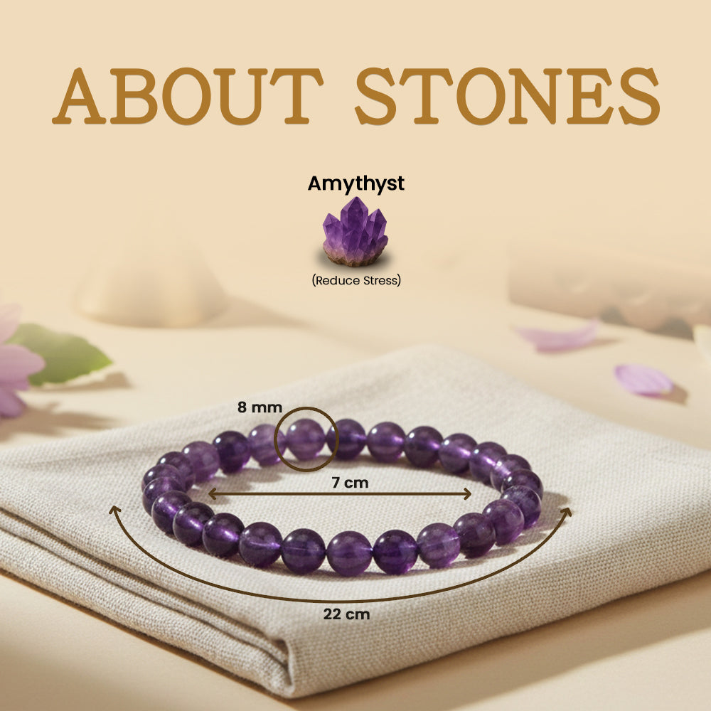 💜✨ NATURAL AMETHYST BRACELET| STONE OF PEACE ✨💜