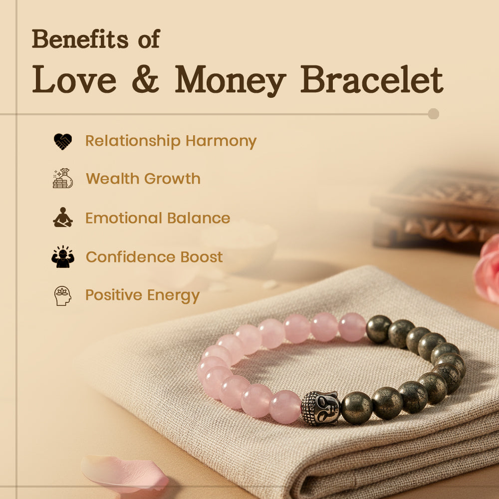 🩷🪙 Love & Money Bracelet | Heart + Wealth Attraction Combo 🪙🩷